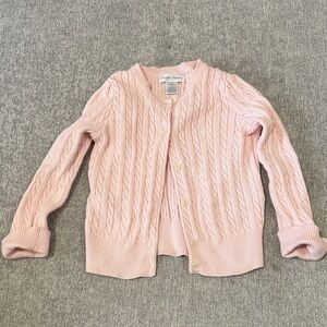 Ralph Lauren Pink Cable Knit Cardigan